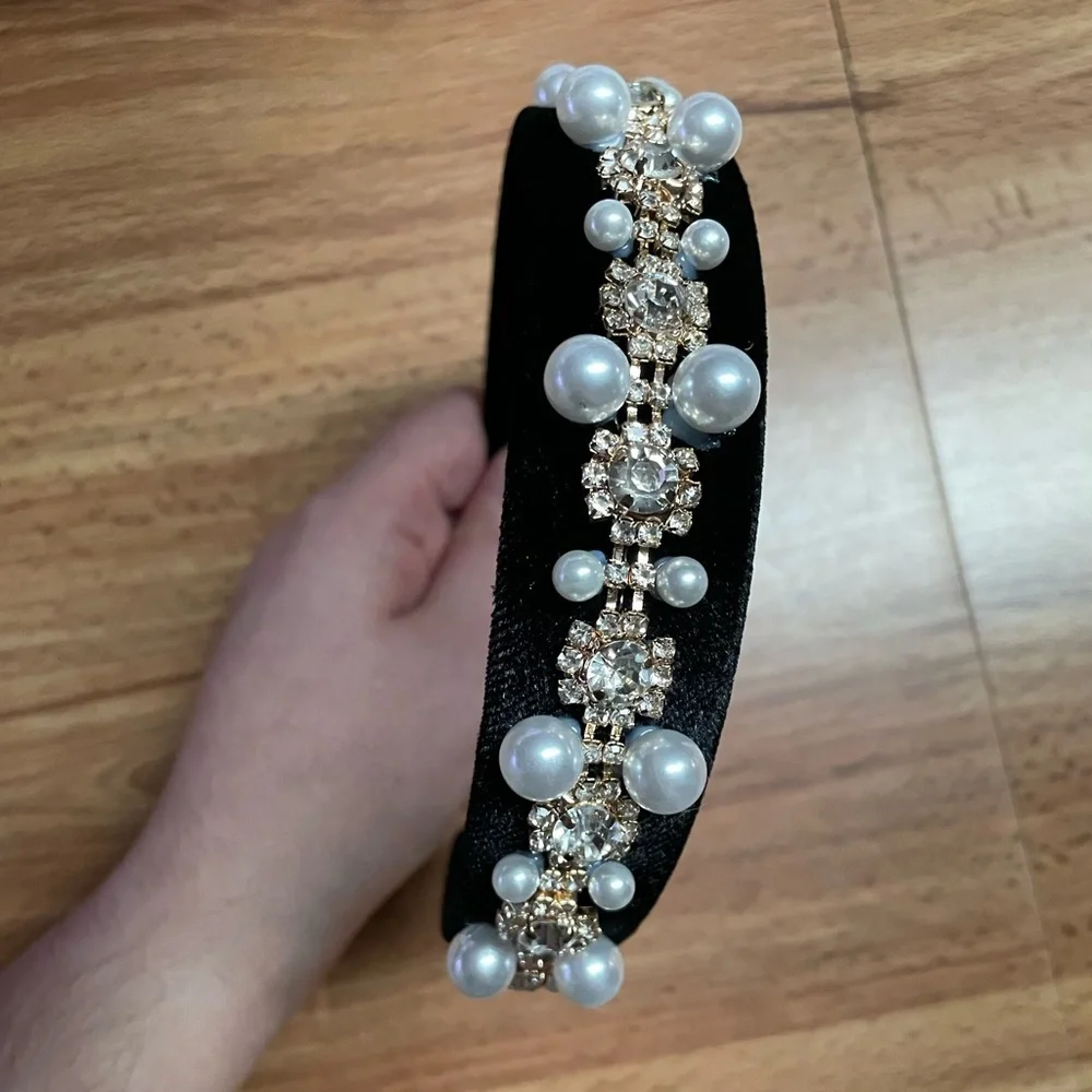 Pearl Rhinestone Headband